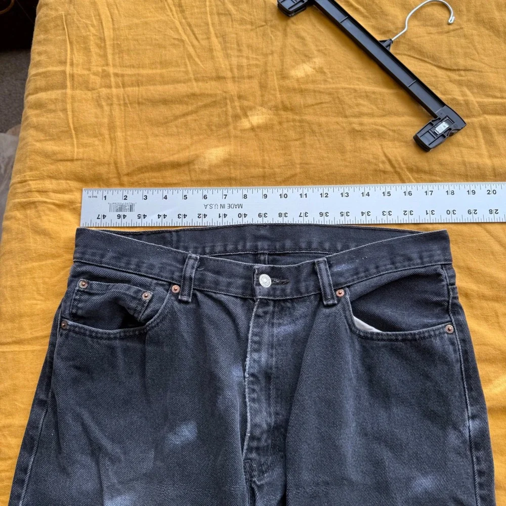 Levi's 550 Jeans Mens‎ Black Wash Relaxed Fit Denim Pants 36x32